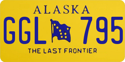 AK license plate GGL795
