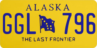 AK license plate GGL796