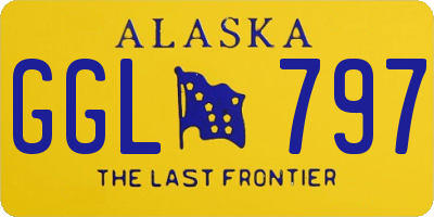 AK license plate GGL797