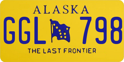 AK license plate GGL798