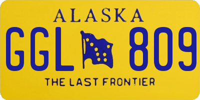 AK license plate GGL809
