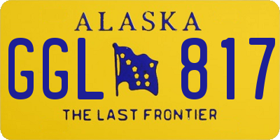AK license plate GGL817