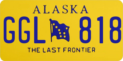 AK license plate GGL818