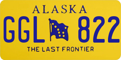 AK license plate GGL822