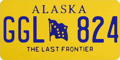 AK license plate GGL824