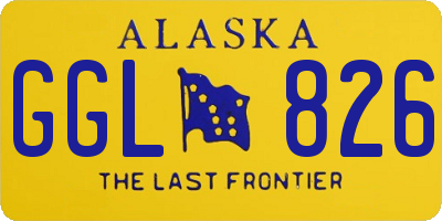 AK license plate GGL826