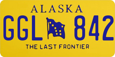 AK license plate GGL842