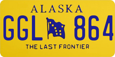 AK license plate GGL864