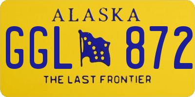 AK license plate GGL872