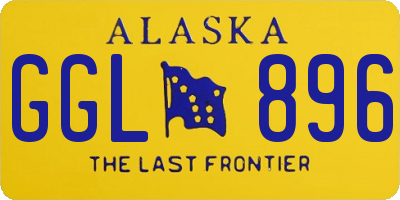 AK license plate GGL896