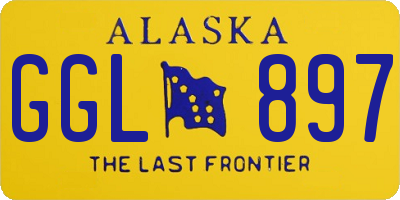 AK license plate GGL897