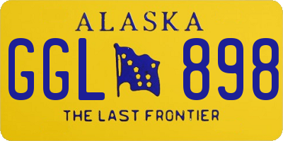 AK license plate GGL898