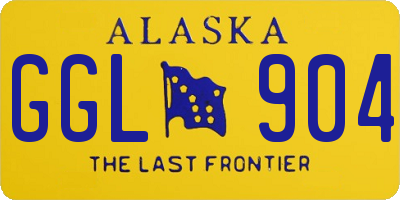 AK license plate GGL904
