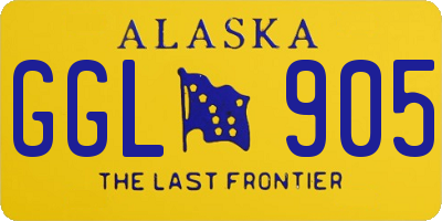 AK license plate GGL905