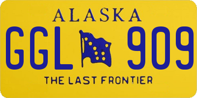 AK license plate GGL909