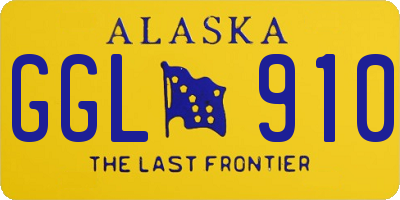 AK license plate GGL910
