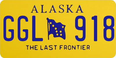 AK license plate GGL918