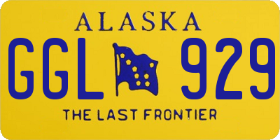 AK license plate GGL929