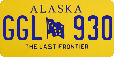 AK license plate GGL930