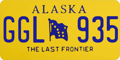AK license plate GGL935