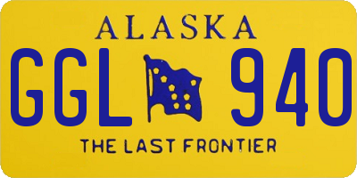 AK license plate GGL940