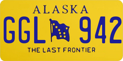 AK license plate GGL942