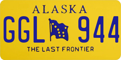 AK license plate GGL944