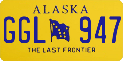 AK license plate GGL947