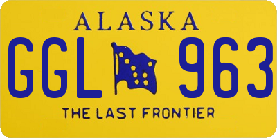 AK license plate GGL963