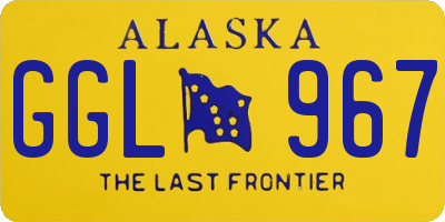 AK license plate GGL967