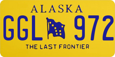 AK license plate GGL972