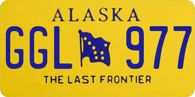 AK license plate GGL977