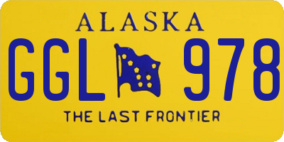 AK license plate GGL978