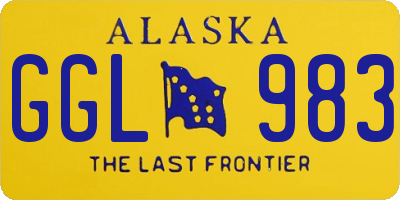 AK license plate GGL983