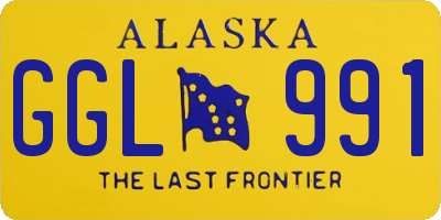 AK license plate GGL991