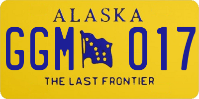 AK license plate GGM017