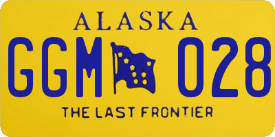AK license plate GGM028