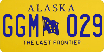 AK license plate GGM029