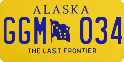 AK license plate GGM034