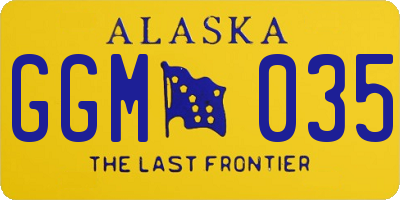 AK license plate GGM035