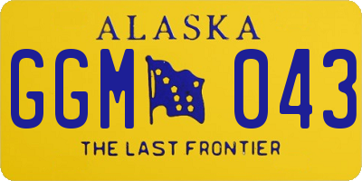 AK license plate GGM043