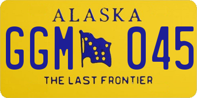 AK license plate GGM045