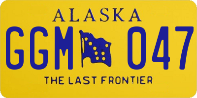 AK license plate GGM047