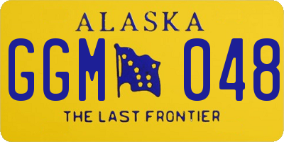 AK license plate GGM048