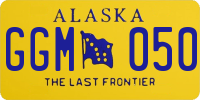AK license plate GGM050