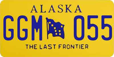AK license plate GGM055