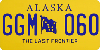 AK license plate GGM060