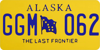 AK license plate GGM062