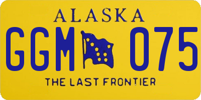 AK license plate GGM075