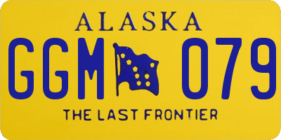 AK license plate GGM079